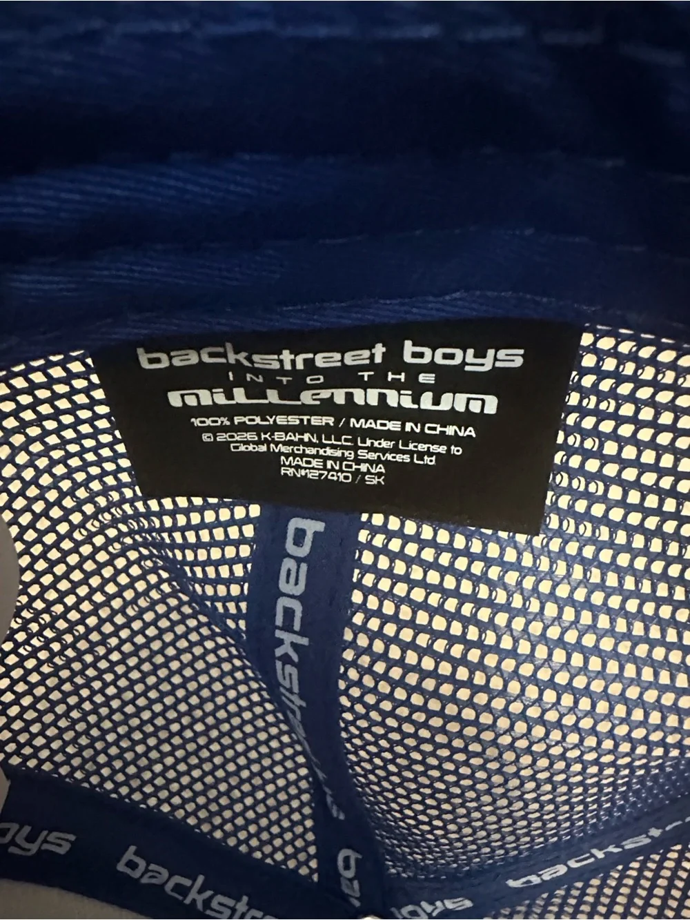 Backstreet Boys Summer 2026 Into the Millennium new trucker hat